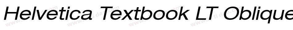 Helvetica Textbook LT Oblique字体转换